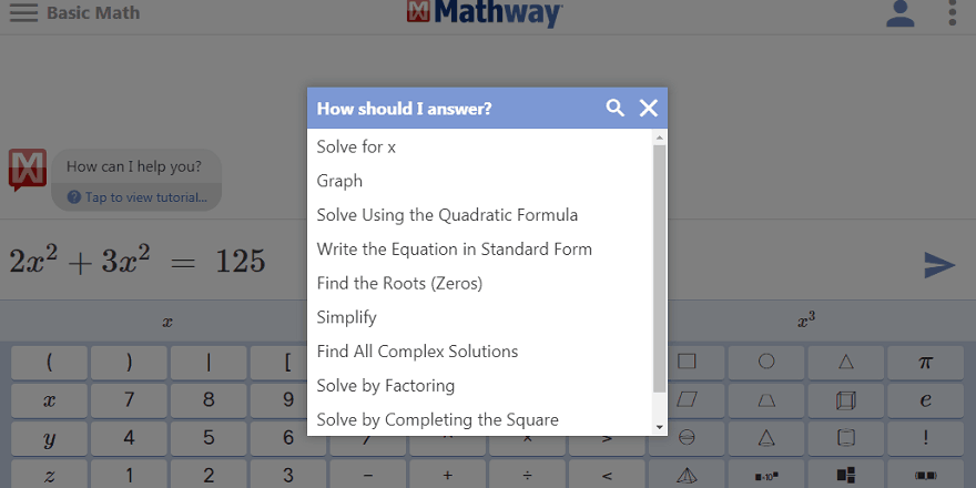 mathway app