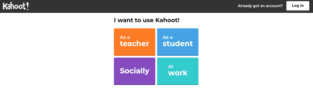 kahoot sign in