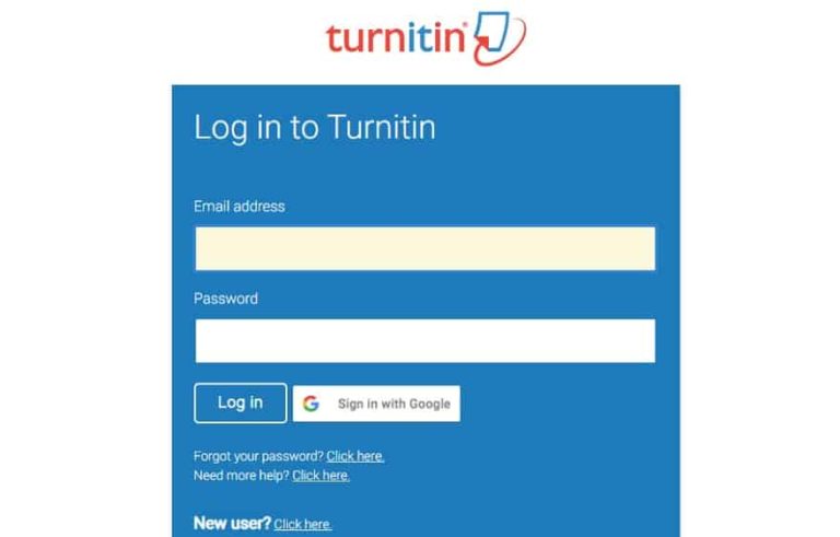turnitin without login