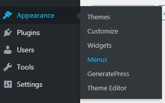 how to create wordpress menu