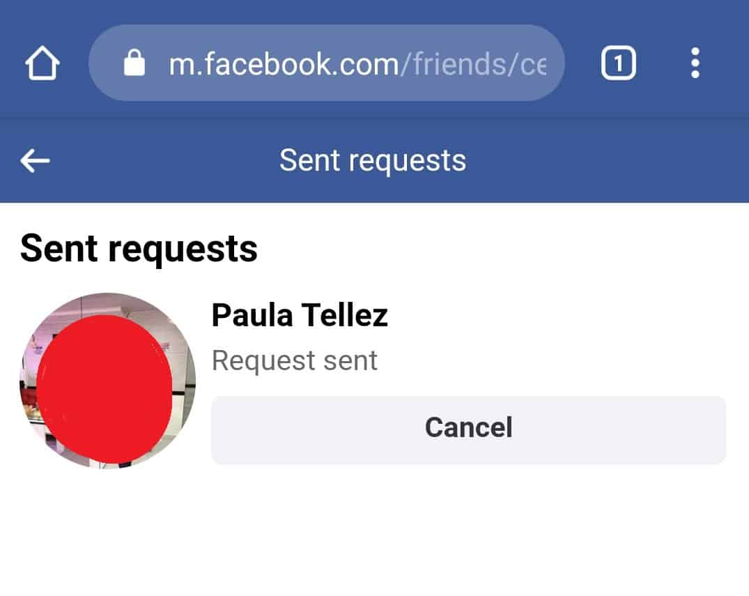 how to see sent friend requests on facebook app
