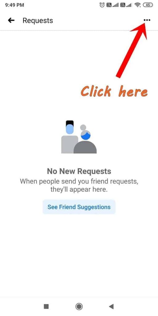 view sent requests on facebook app