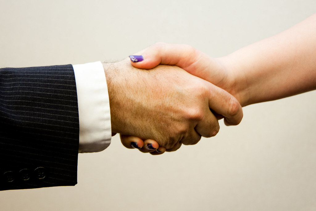 business meeting handshake